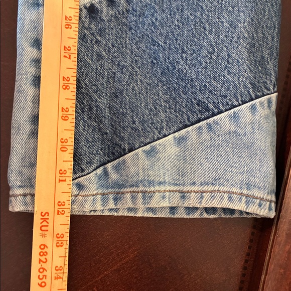 REVICE Blue and Gray Straight Leg Jeans - Picture 9 of 10